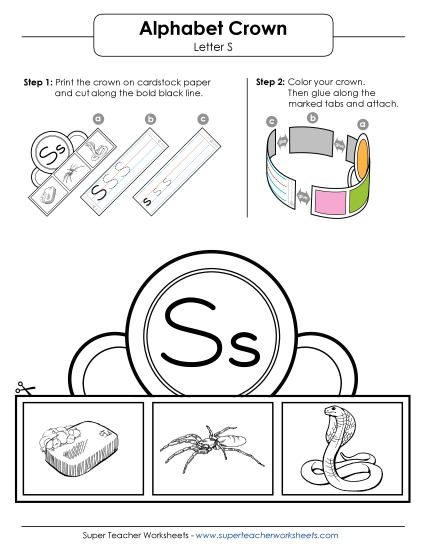 Craft - Crown: Letter S Craft - Crown: Letter S