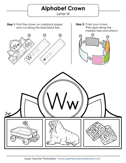 Craft - Crown: Letter W