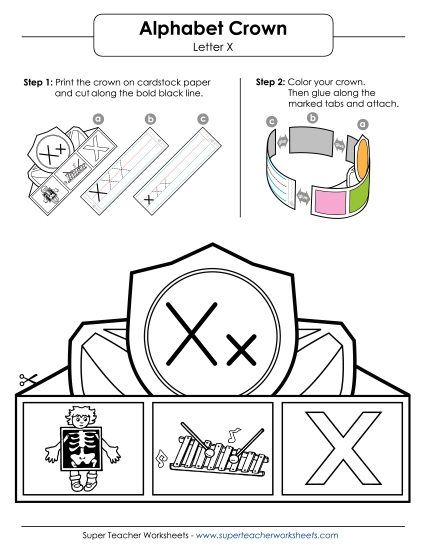 Craft - Crown: Letter X Craft - Crown: Letter X