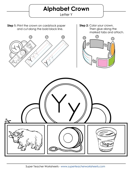 Craft - Crown: Letter Y
