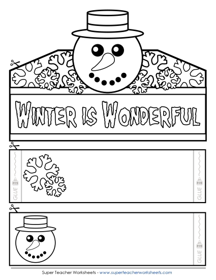 Winter Worksheets - Crown:  