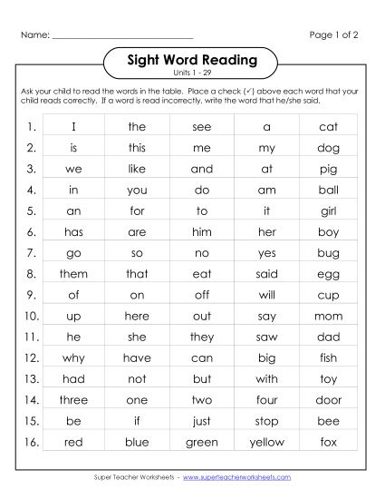 Worksheets - Cumulative Practice (Units 1 - 29) Worksheets - Cumulative Practice (Units 1 - 29)
