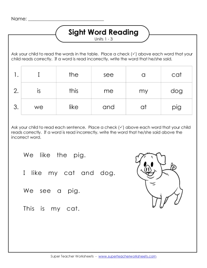 Worksheets - Cumulative Practice (Units 1 - 3)