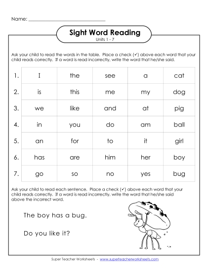Worksheets - Cumulative Practice (Units 1 - 7)