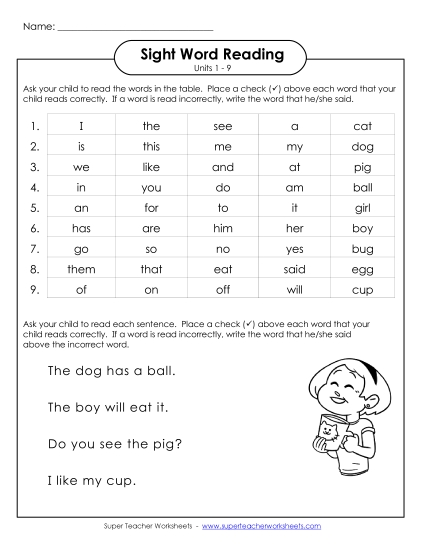 Worksheets - Cumulative Practice (Units 1 - 9)