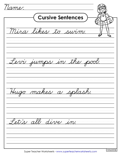 Cursive Sentences - Cursive Sentences Cursive Sentences - Cursive Sentences