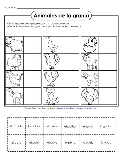 Farm Animals - Cut-and-Glue: Farm Animals Farm Animals - Cut-and-Glue: Farm Animals