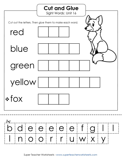 Worksheets - Cut-and-Glue (Unit 16) Worksheets - Cut-and-Glue (Unit 16)