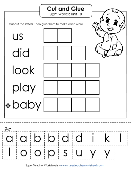 Worksheets - Cut-and-Glue (Unit 18) Worksheets - Cut-and-Glue (Unit 18)