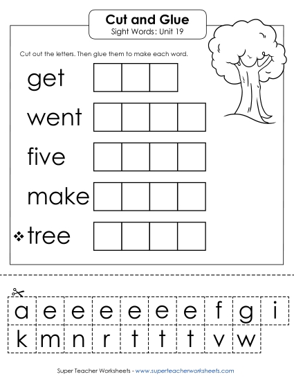 Worksheets - Cut-and-Glue (Unit 19) Worksheets - Cut-and-Glue (Unit 19)