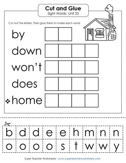 Worksheets - Cut-and-Glue (Unit 23) Worksheets - Cut-and-Glue (Unit 23)