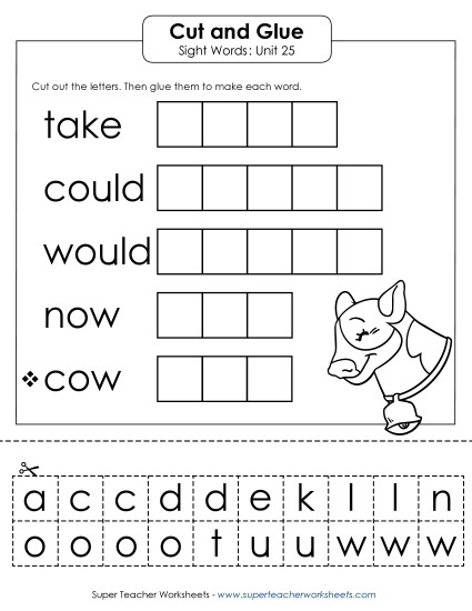 Worksheets - Cut-and-Glue (Unit 25) Worksheets - Cut-and-Glue (Unit 25)