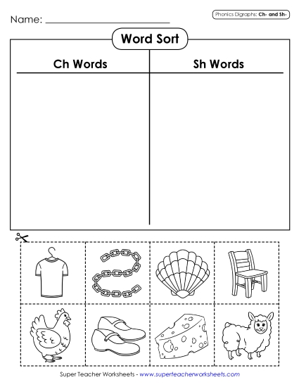 Cut-and-Glue Word Sort