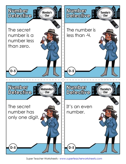 4th Grade - D5 - Negative Eight