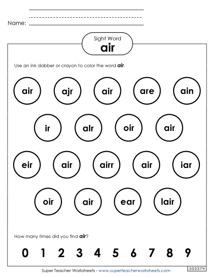 Dab or Color: Air Dab or Color: Air