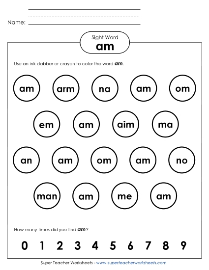 Dab or Color: Am