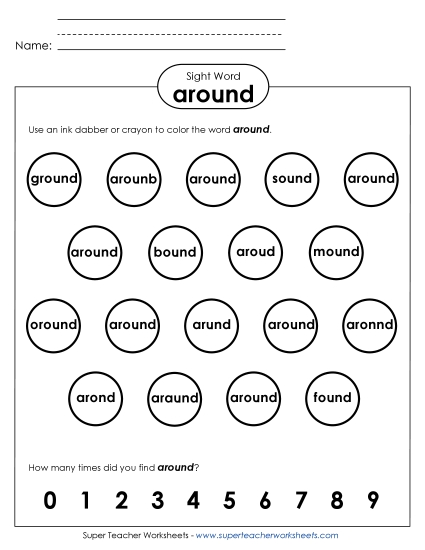 Dab or Color: Around Dab or Color: Around