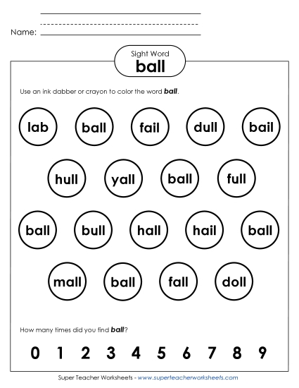 Dab or Color: Ball