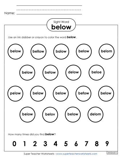 Dab or Color: Below Dab or Color: Below