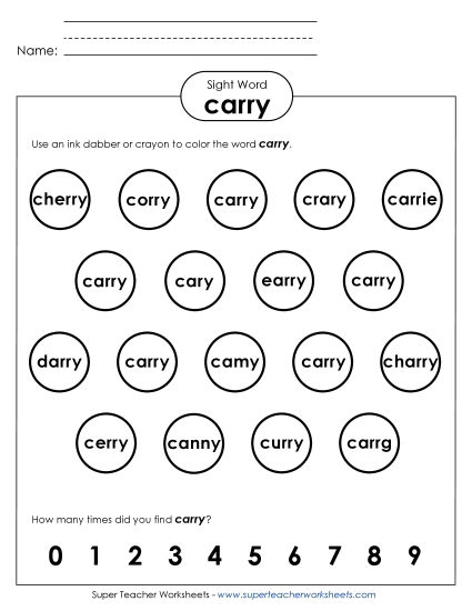 Dab or Color: Carry