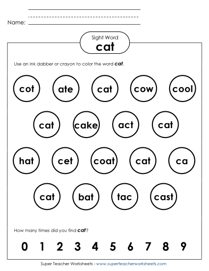 Dab or Color: Cat