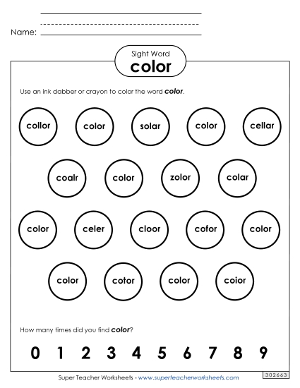 Dab or Color: Color Dab or Color: Color