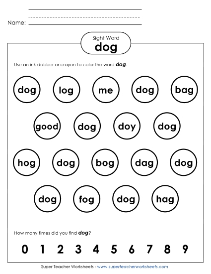 Dab or Color: Dog