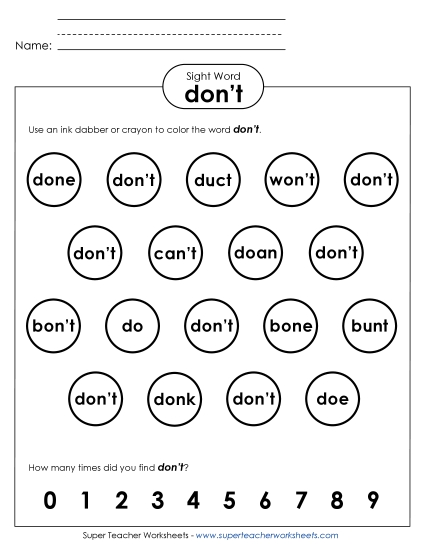 Dab or Color: Don't