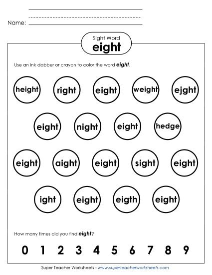 Dab or Color: Eight Dab or Color: Eight