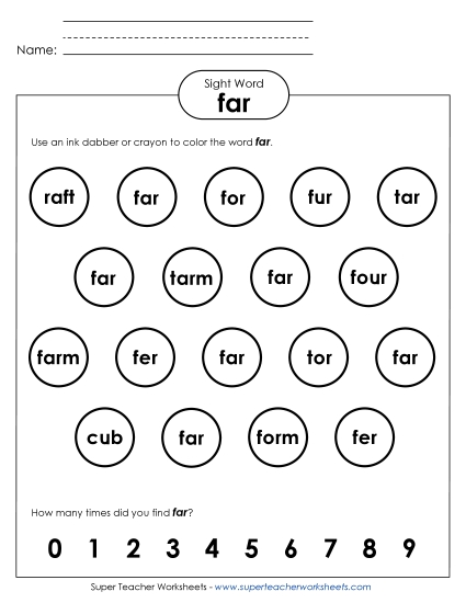 Dab or Color: Far Dab or Color: Far