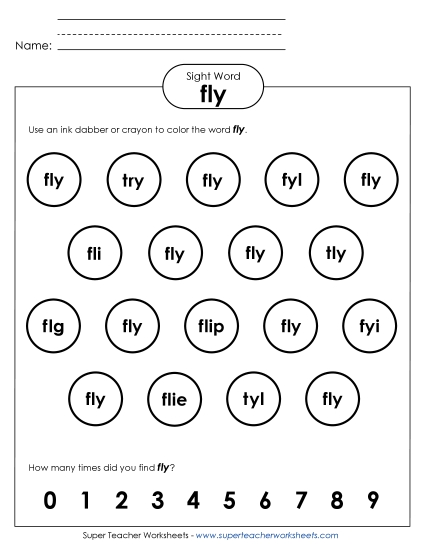 Dab or Color: Fly Dab or Color: Fly