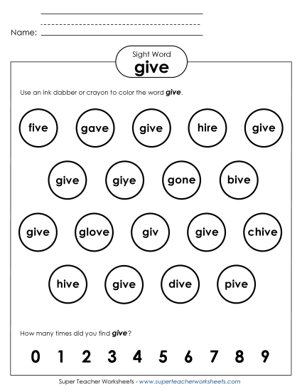 Dab or Color: Give Dab or Color: Give