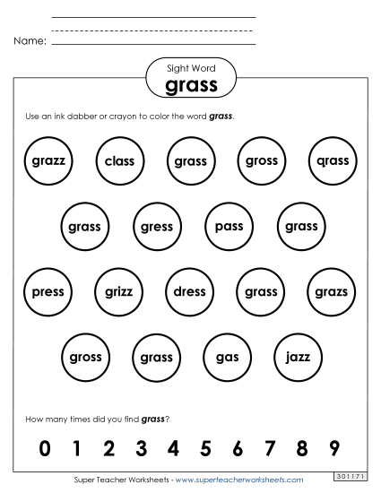 Dab or Color: Grass Dab or Color: Grass