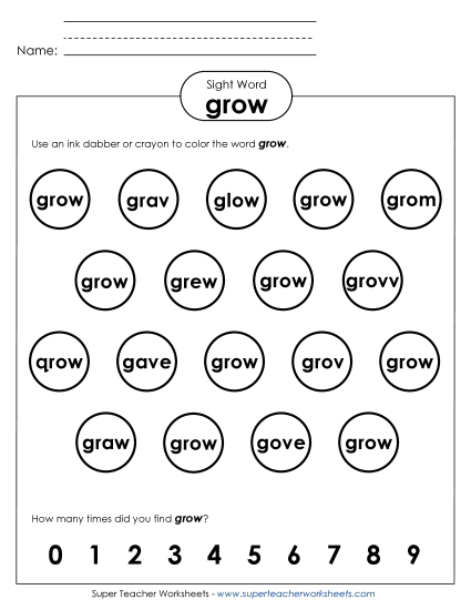 Dab or Color: Grow Dab or Color: Grow
