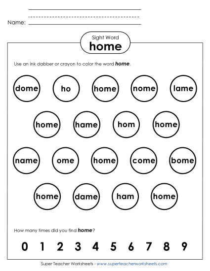 Dab or Color: Home