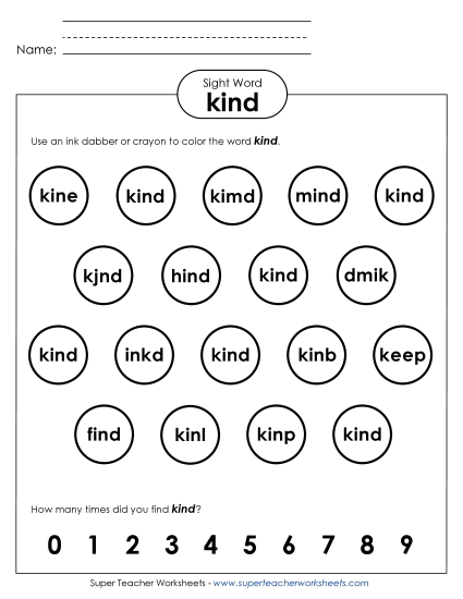 Dab or Color: Kind Dab or Color: Kind