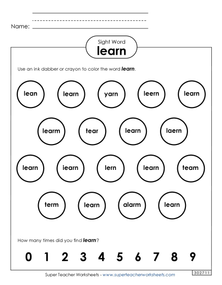 Dab or Color: Learn Dab or Color: Learn