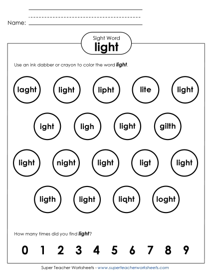 Dab or Color: Light Dab or Color: Light