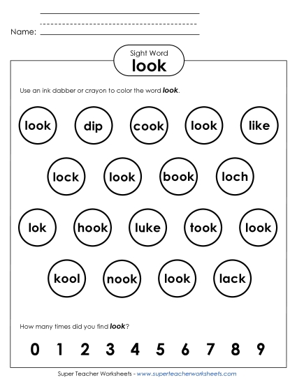 Dab or Color: Look Dab or Color: Look