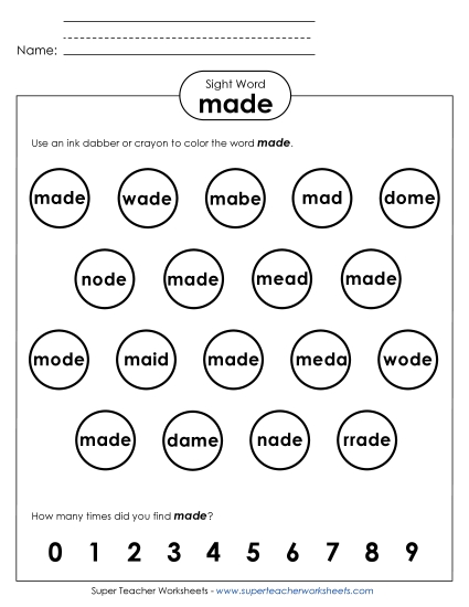 Dab or Color: Made Dab or Color: Made