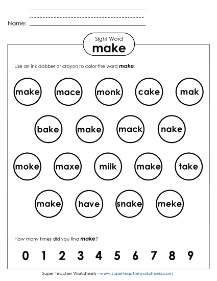 Dab or Color: Make Dab or Color: Make