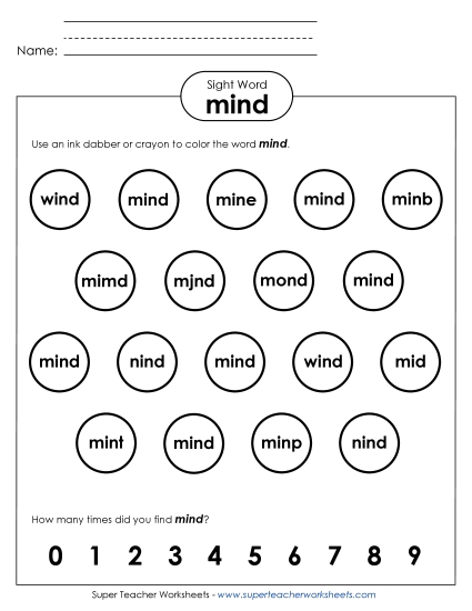 Dab or Color: Mind Dab or Color: Mind