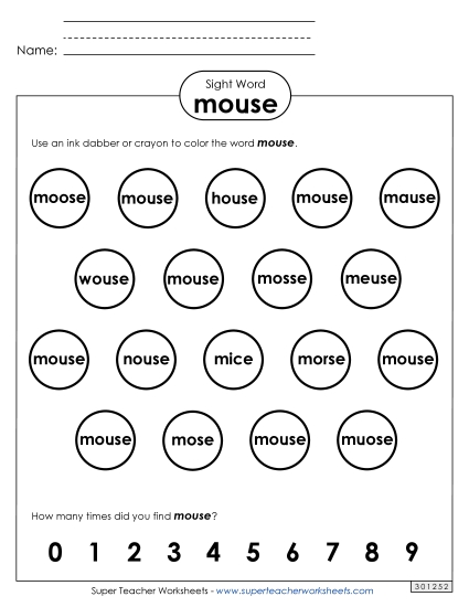 Dab or Color: Mouse Dab or Color: Mouse