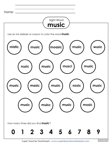 Dab or Color: Music Dab or Color: Music