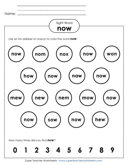 Dab or Color: Now Dab or Color: Now