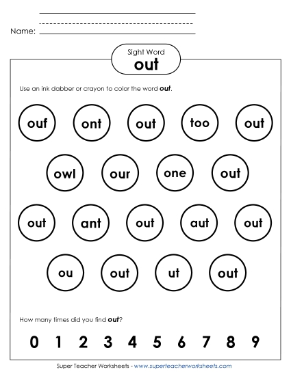 Dab or Color: Out Dab or Color: Out