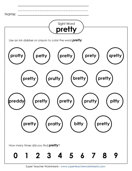 Dab or Color: Pretty Dab or Color: Pretty