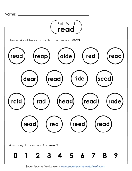 Dab or Color: Read Dab or Color: Read
