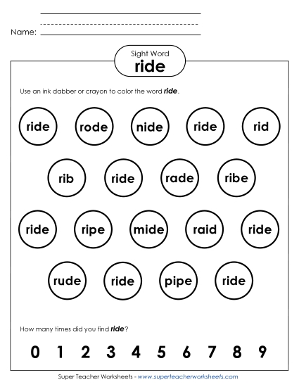 Dab or Color: Ride Dab or Color: Ride