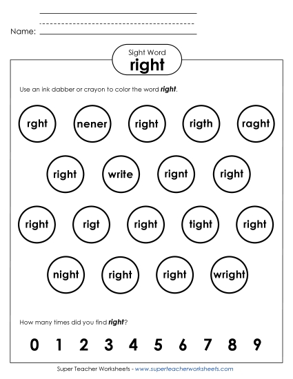 Dab or Color: Right Dab or Color: Right
